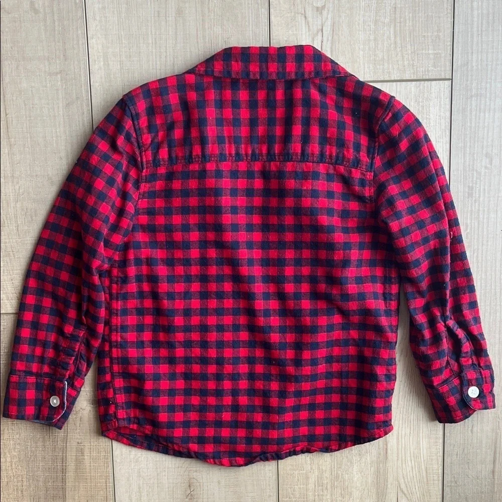 OshKosh B'gosh Kids Red and Black Checkered Shirt